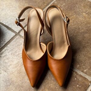 Chic Tan Slingback Heels